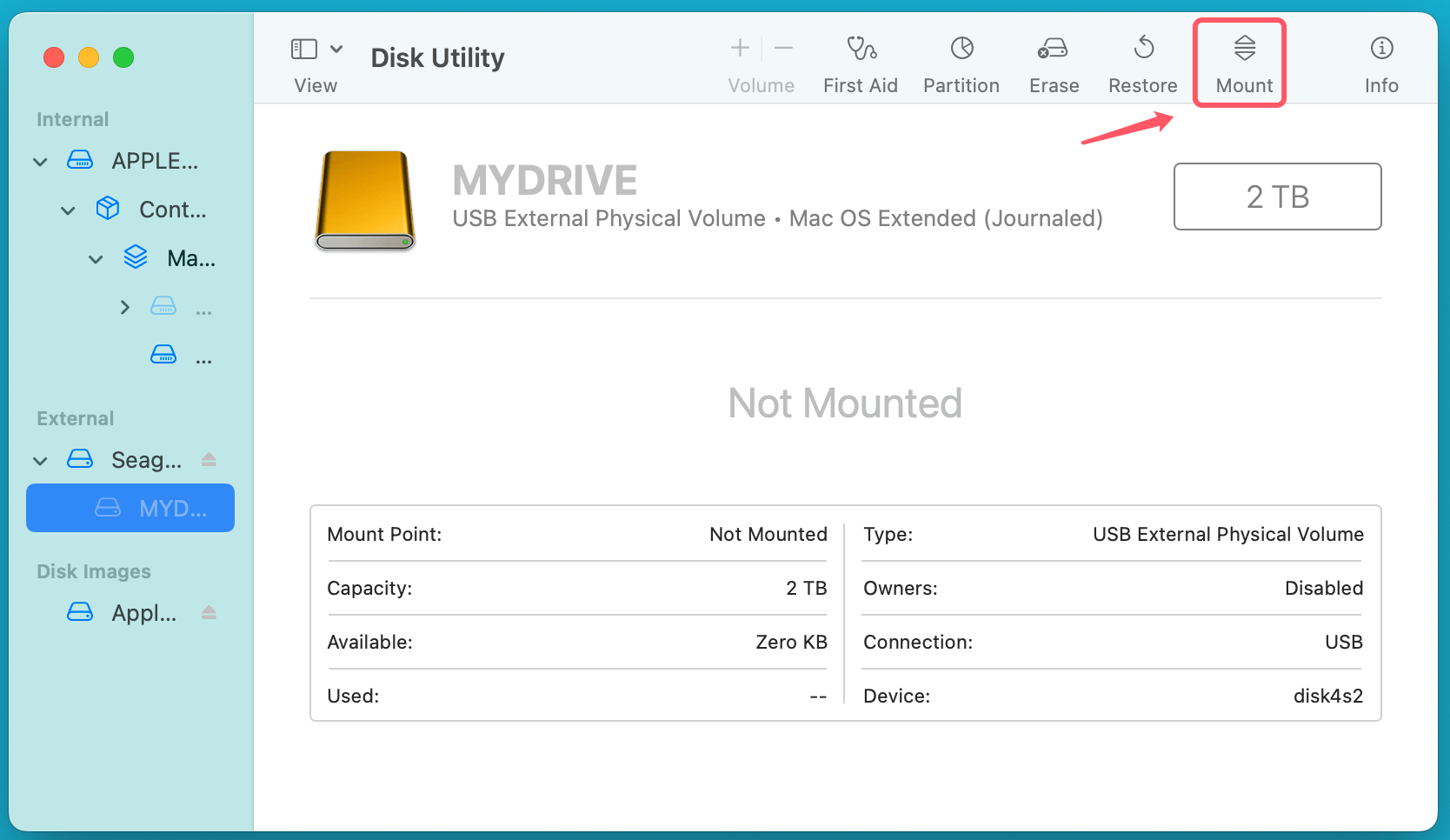 Mac may fail to detect your Seagate external hard drive
