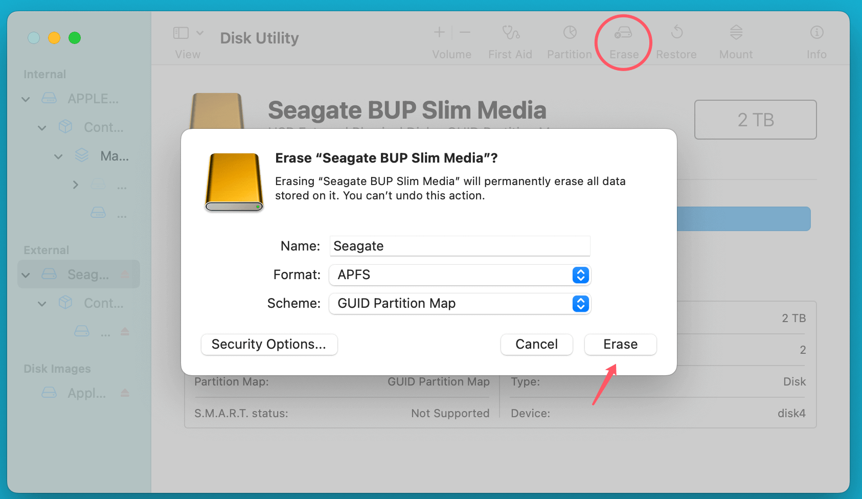Mac may fail to detect your Seagate external hard drive