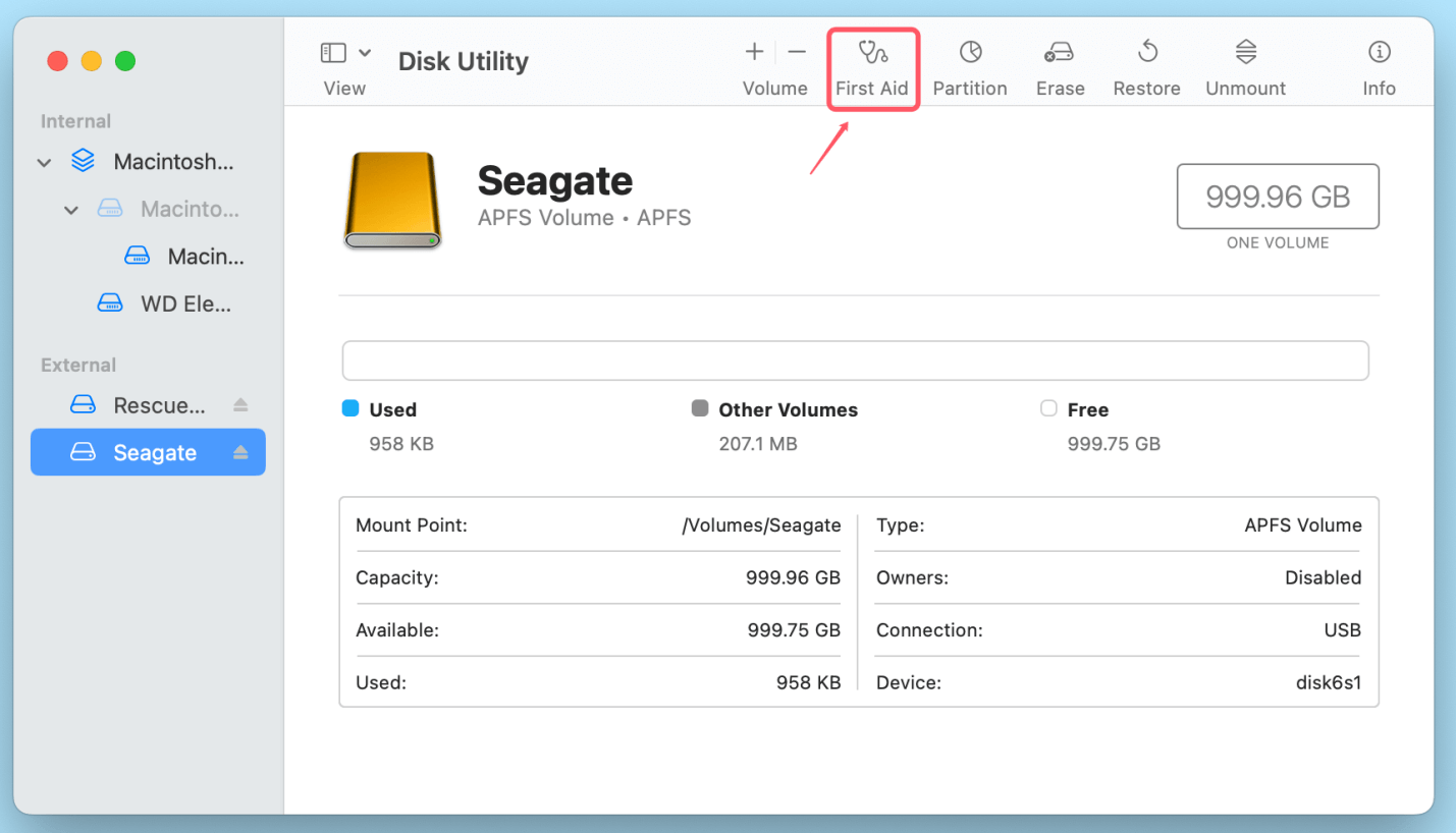 fix Seagate external hard drive read-only issue on Mac