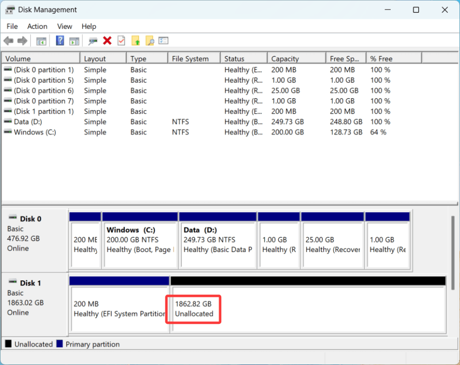 repair and recover data from an unallocated external hard drive