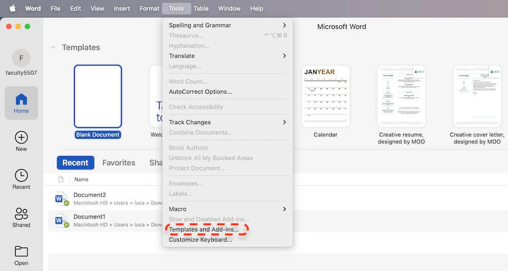 fix unreadable Word document on Mac