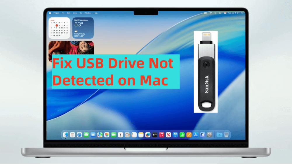 fixes for USB drive detection issues on a Mac