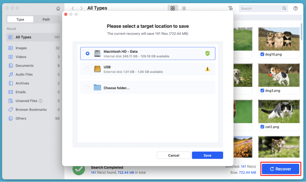 fixes for USB drive detection issues on a Mac