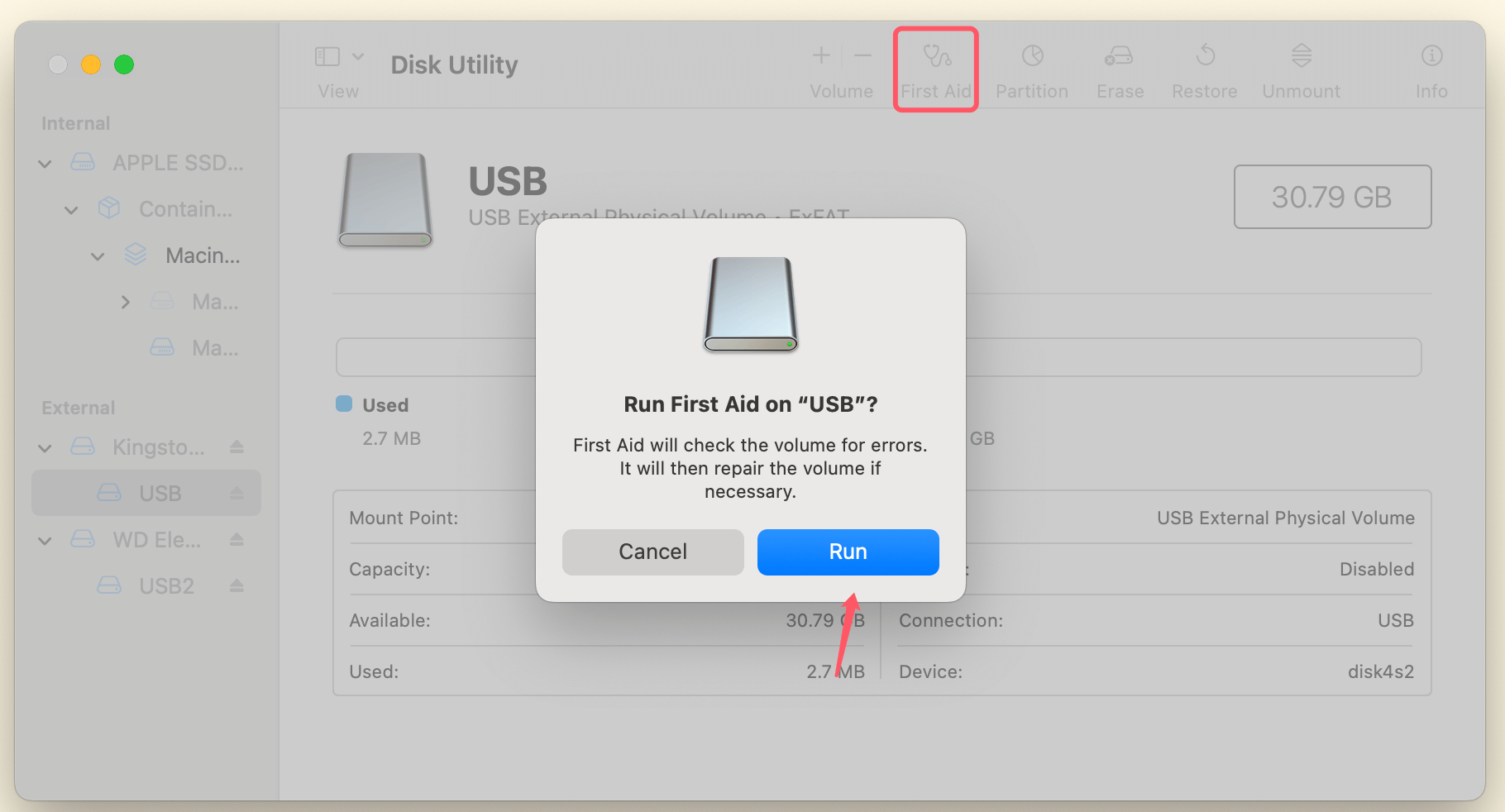 USB drive that's read-only on your Mac