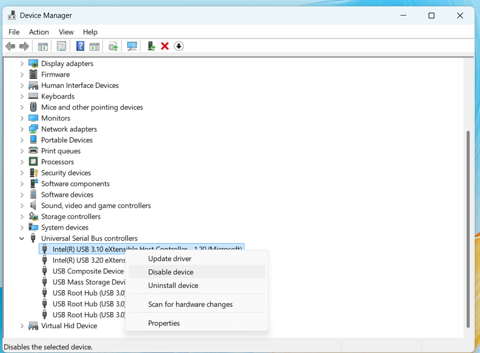 USB port might not work on a Windows laptop or desktop