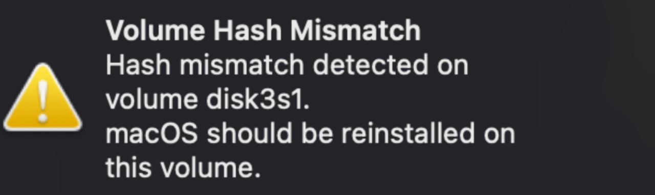 Fix Volume Hash Mismatch Error on Mac Without Losing Data