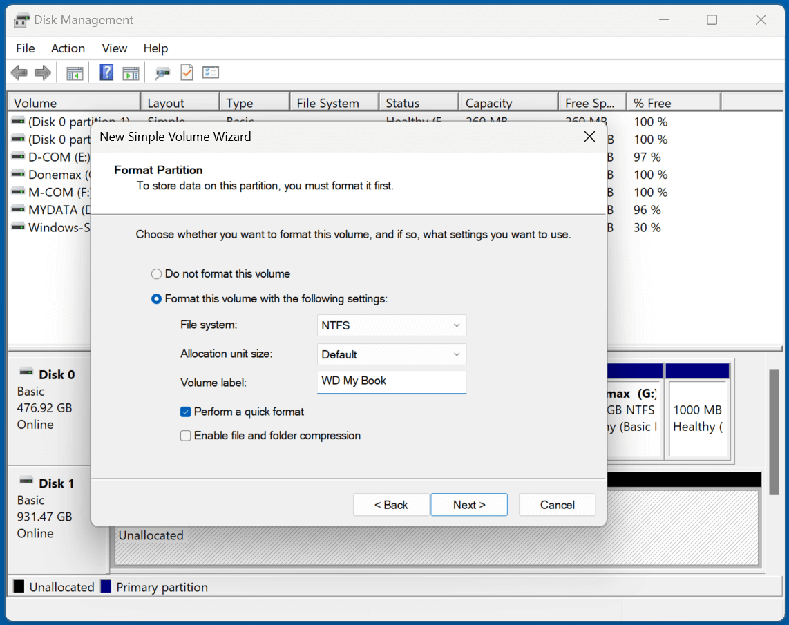 fix WD My Book not showing up on Windows 11/10/8