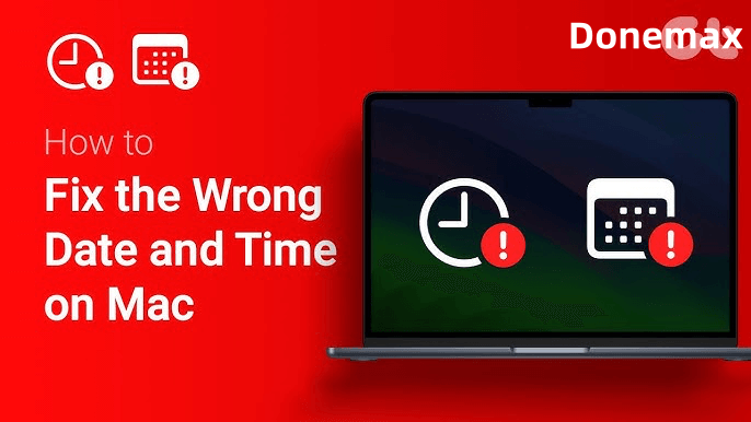 Mac displaying the wrong date or time