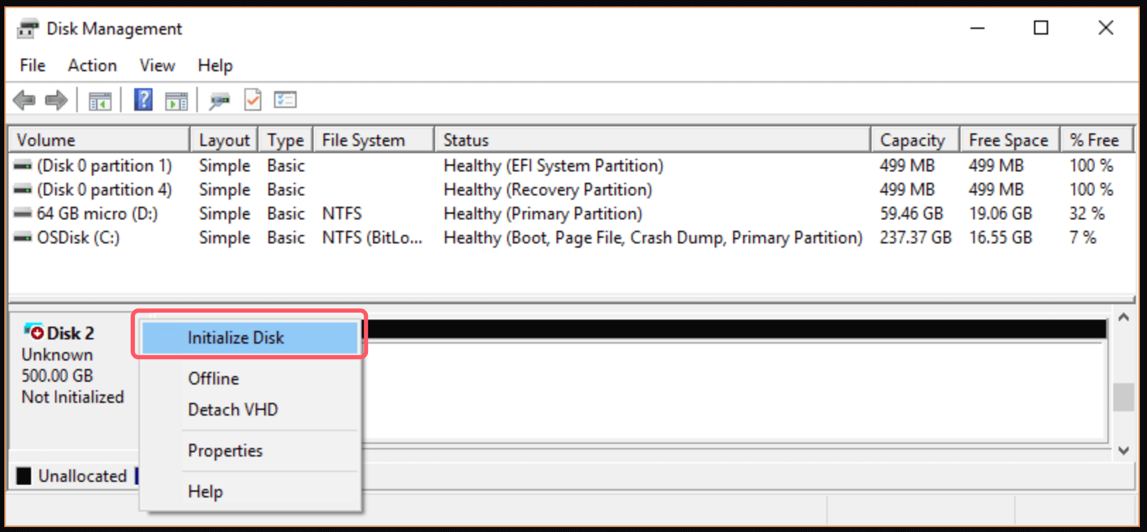 Fix You Must Initialize a Disk Before Logical Disk Manager Can Access It