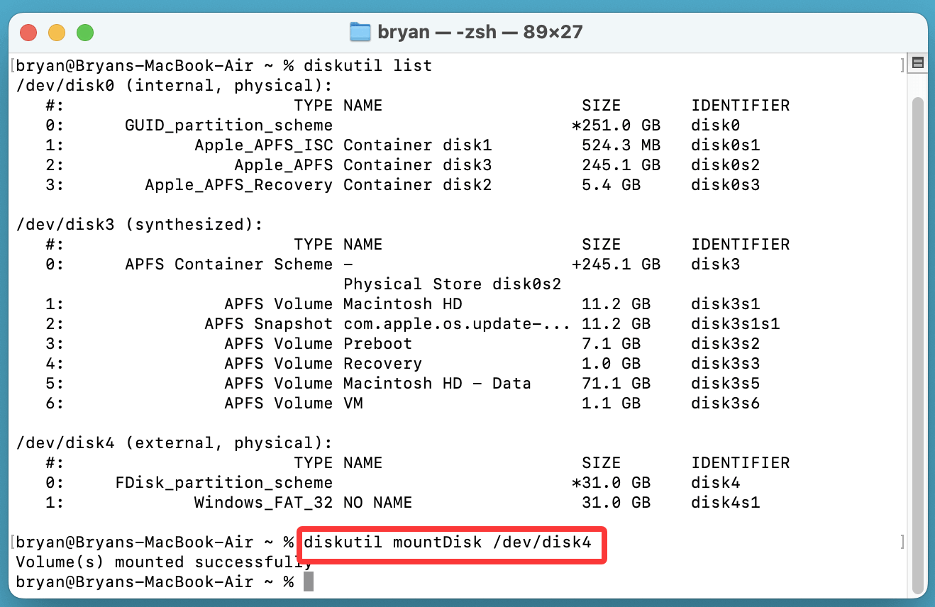 flash drive might not be appearing on your Mac