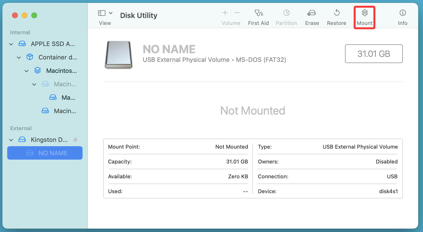 flash drive might not be appearing on your Mac