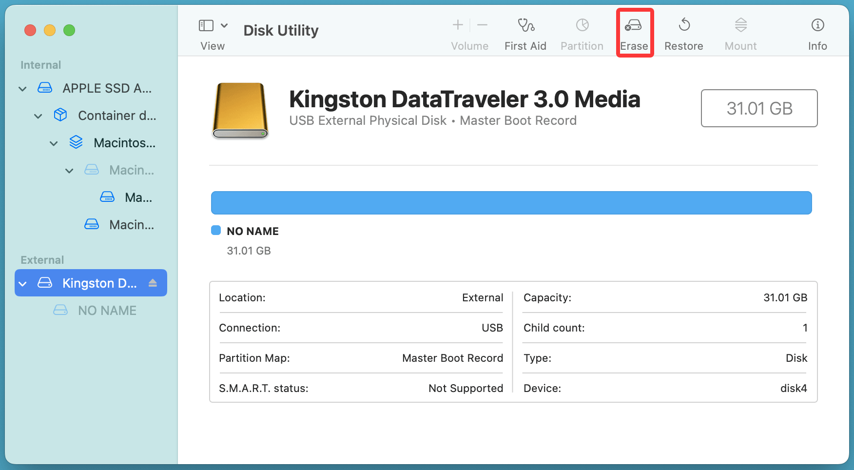 flash drive might not be appearing on your Mac