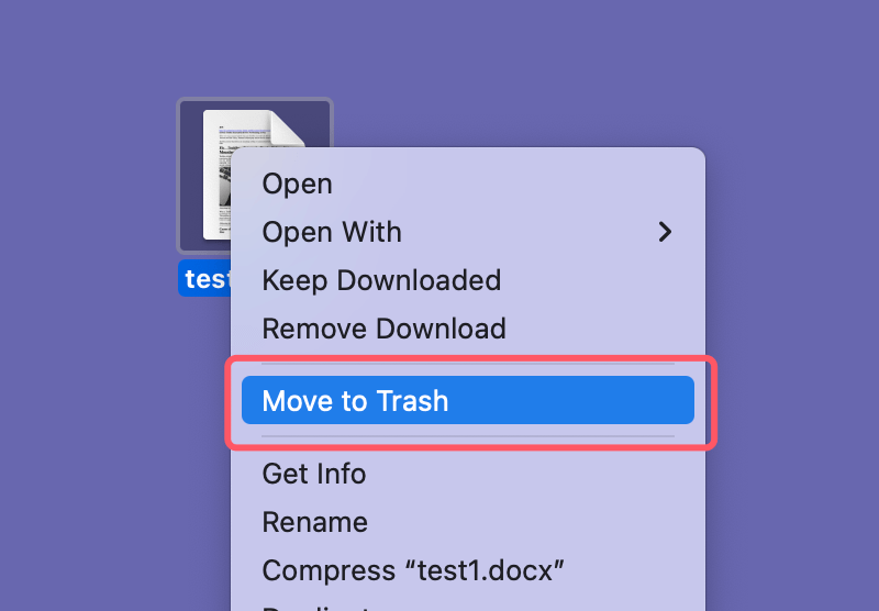 Force deleting files on Mac
