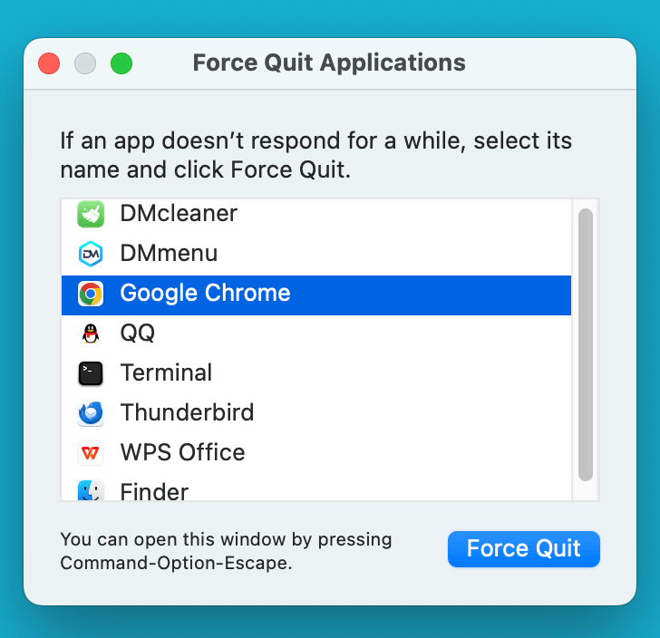 force shut down your Mac