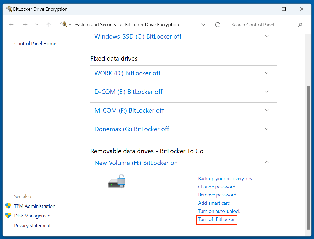 formatting a BitLocker-encrypted USB drive