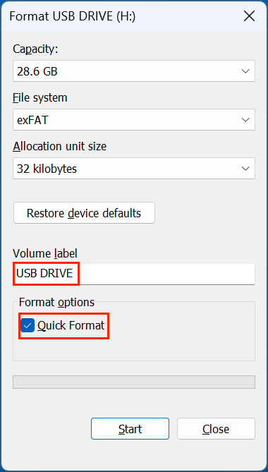formatting a BitLocker-encrypted USB drive