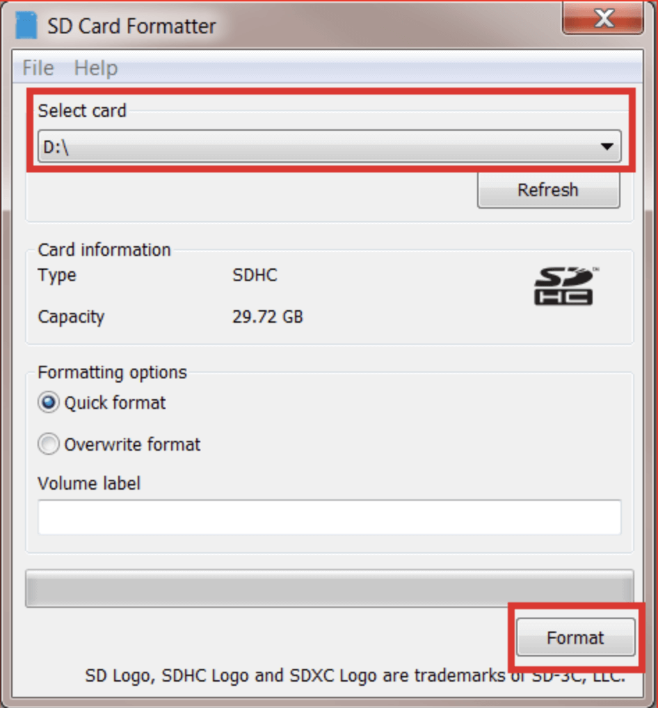format a RAW SD card without losing your data