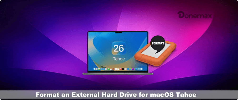 format an external hard drive for macOS Tahoe