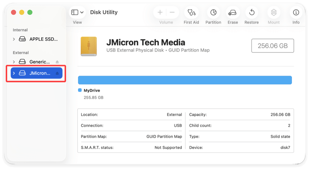 format an external hard drive for macOS Tahoe