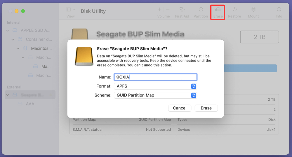 Using a KIOXIA portable SSD with your Mac