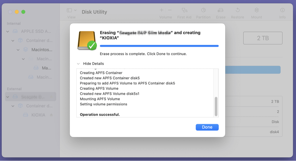 Using a KIOXIA portable SSD with your Mac