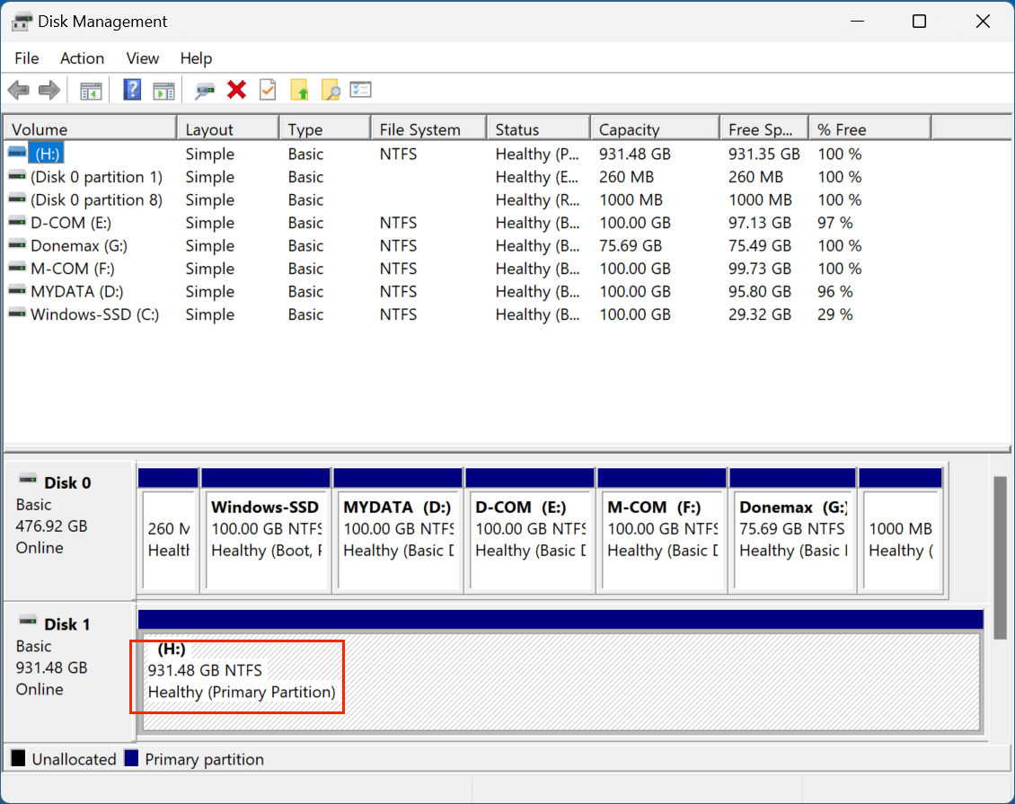 Formatting an external hard drive using CMD