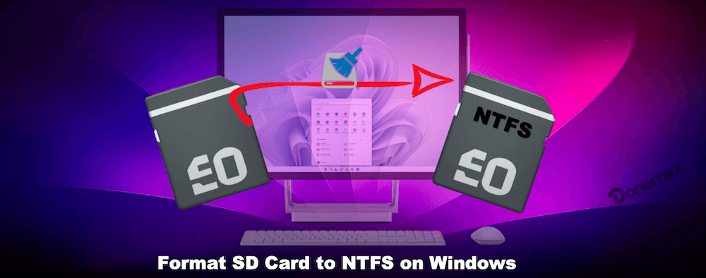 format SD card to NTFS on Windows