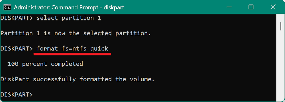 format SD card to NTFS on Windows