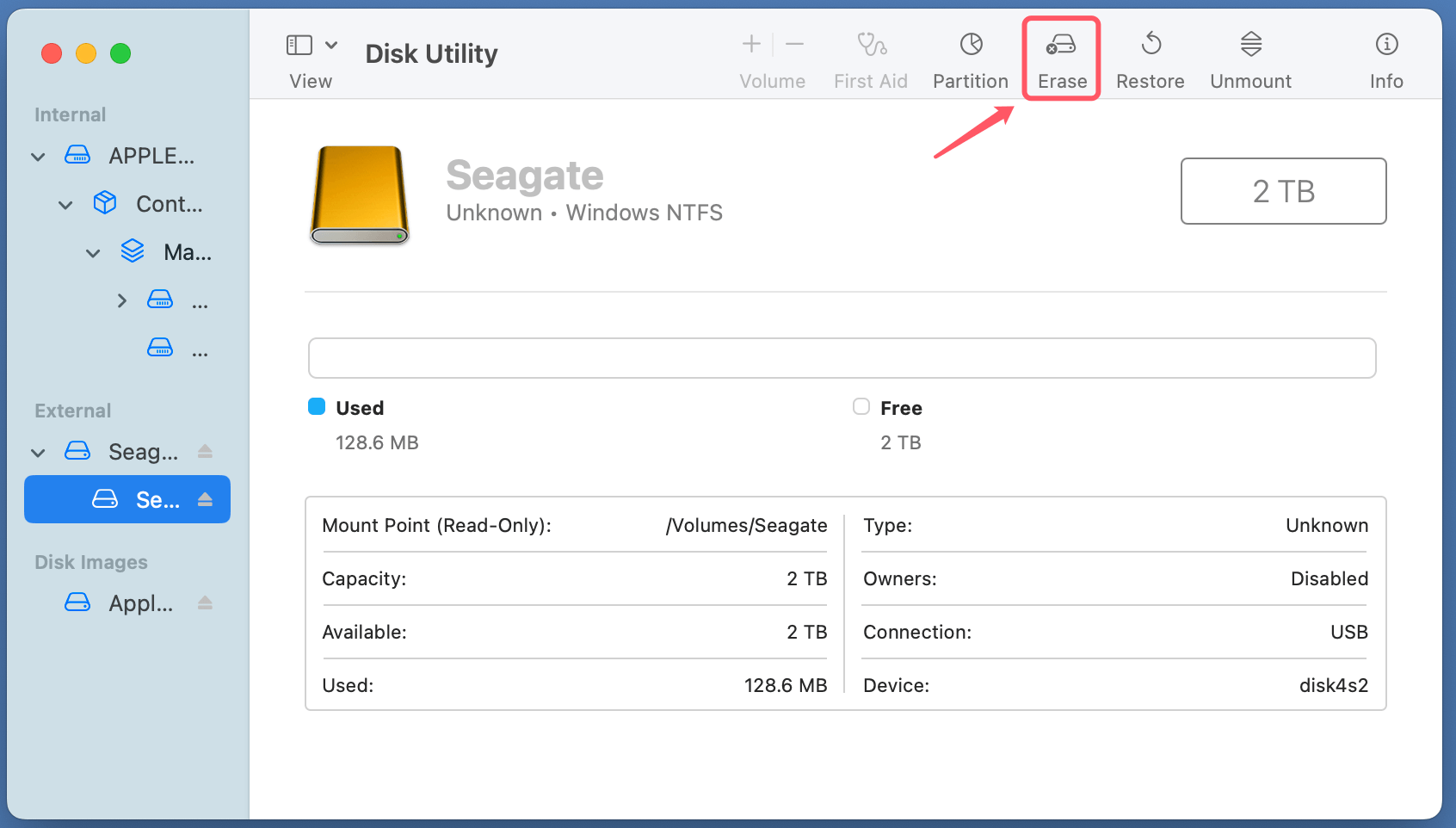 Format a Seagate Backup Plus Drive