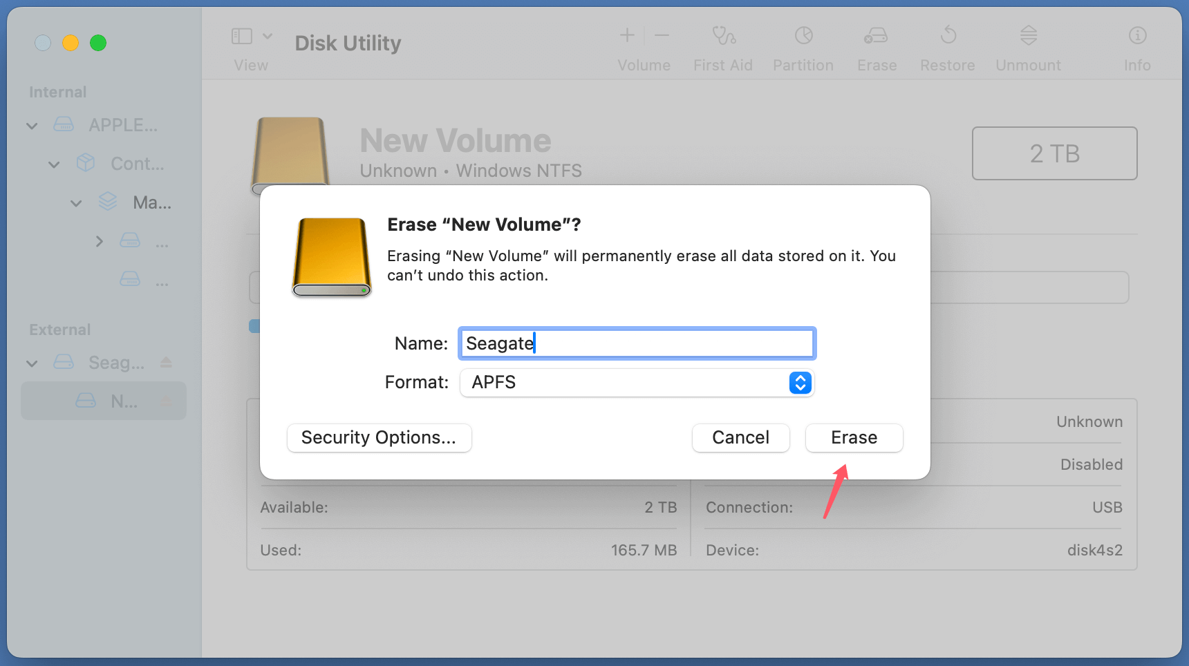 Formatting a Seagate Game Drive