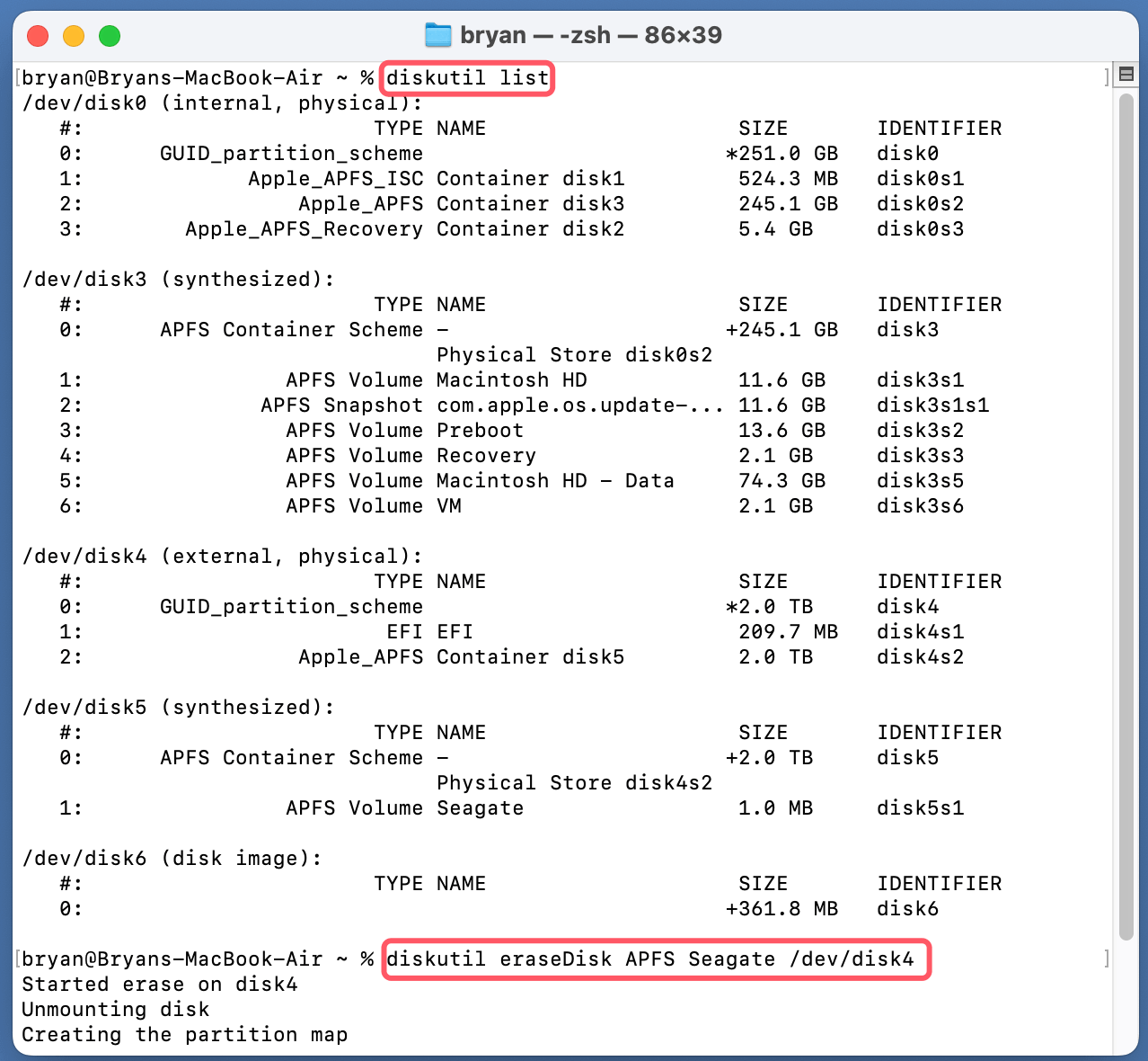 formatting Seagate One Touch HDDs and SSDs