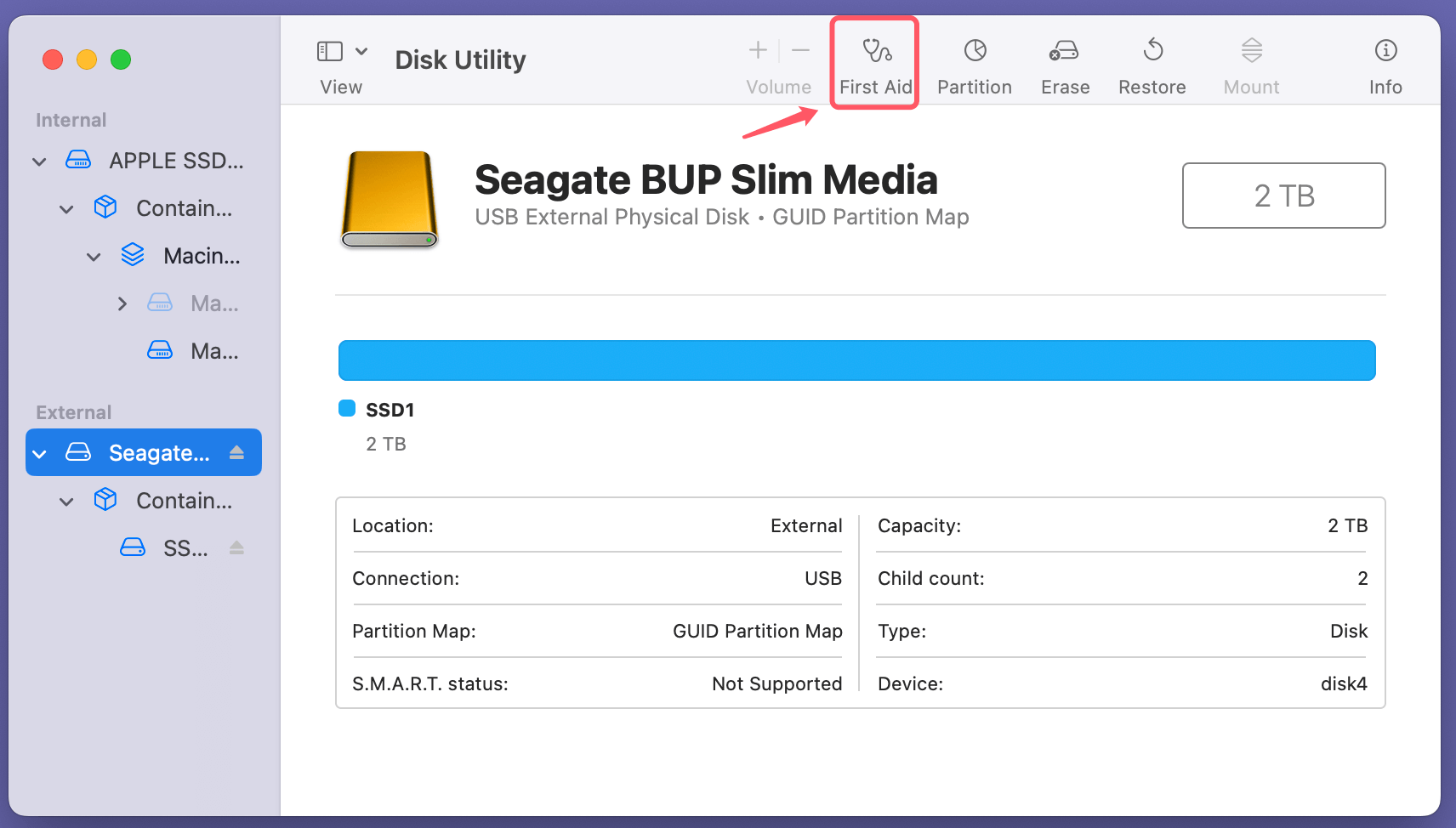 Formatting your SSD to ExFAT or FAT32 on Mac