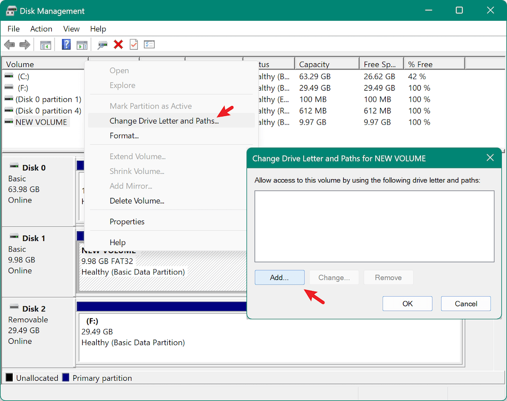 format to FAT32 with CMD