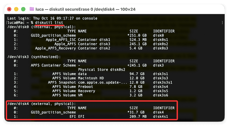 Format USB flash drive on Mac using Disk Utility