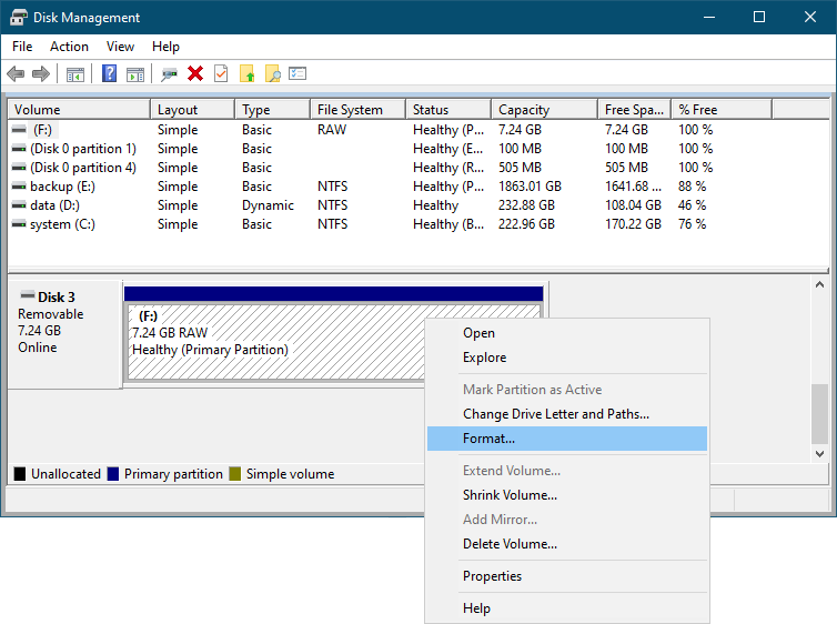 USB flash drive can't be recognized