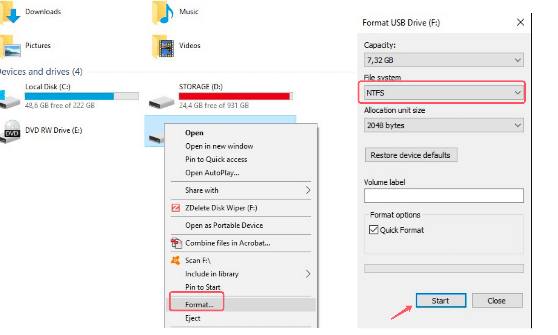 formatting a Seagate or WD external hard drive to NTFS on macOS