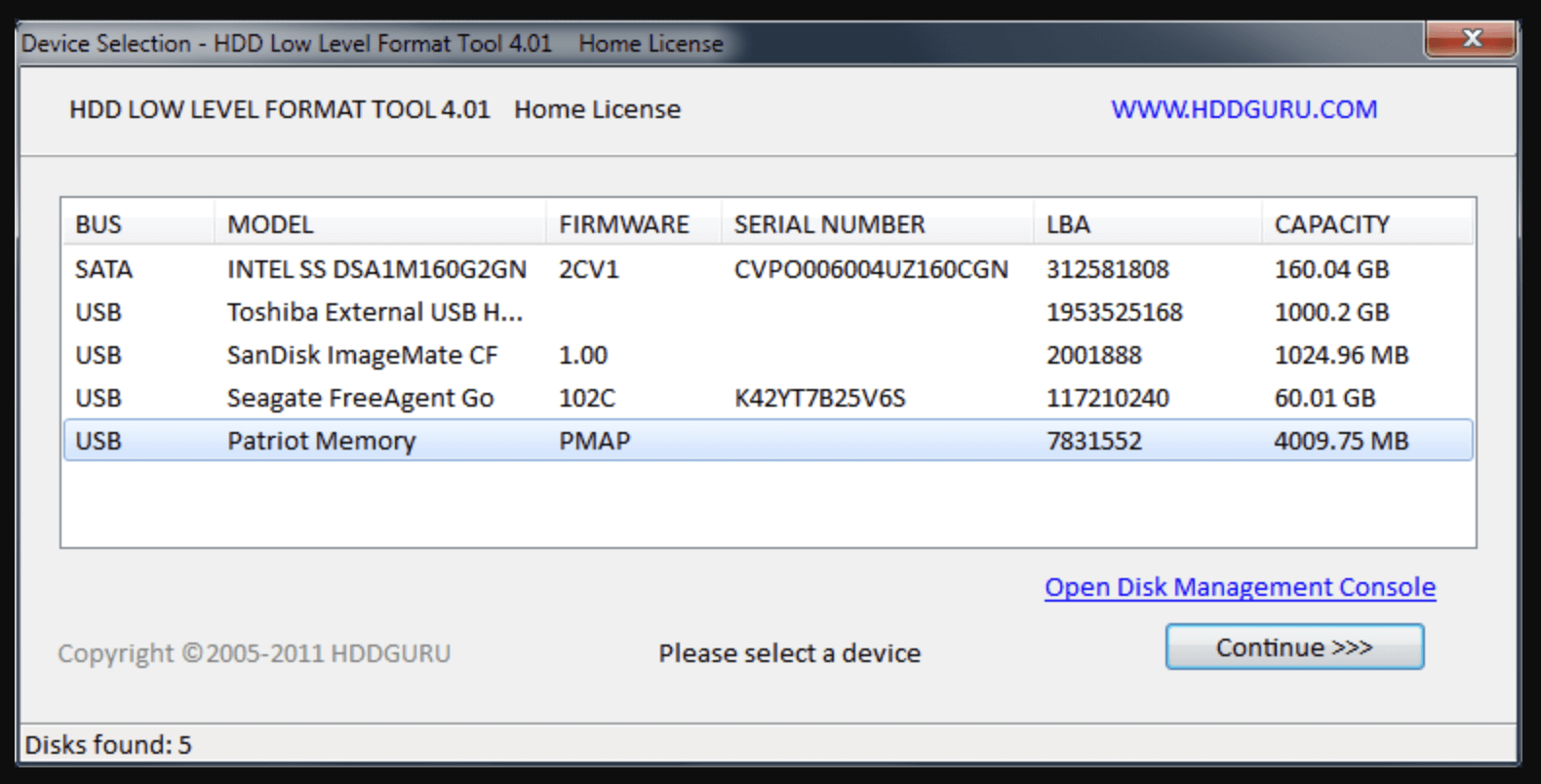 free USB repair tool