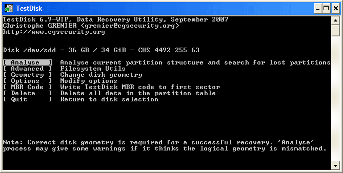 GPT partition recovery