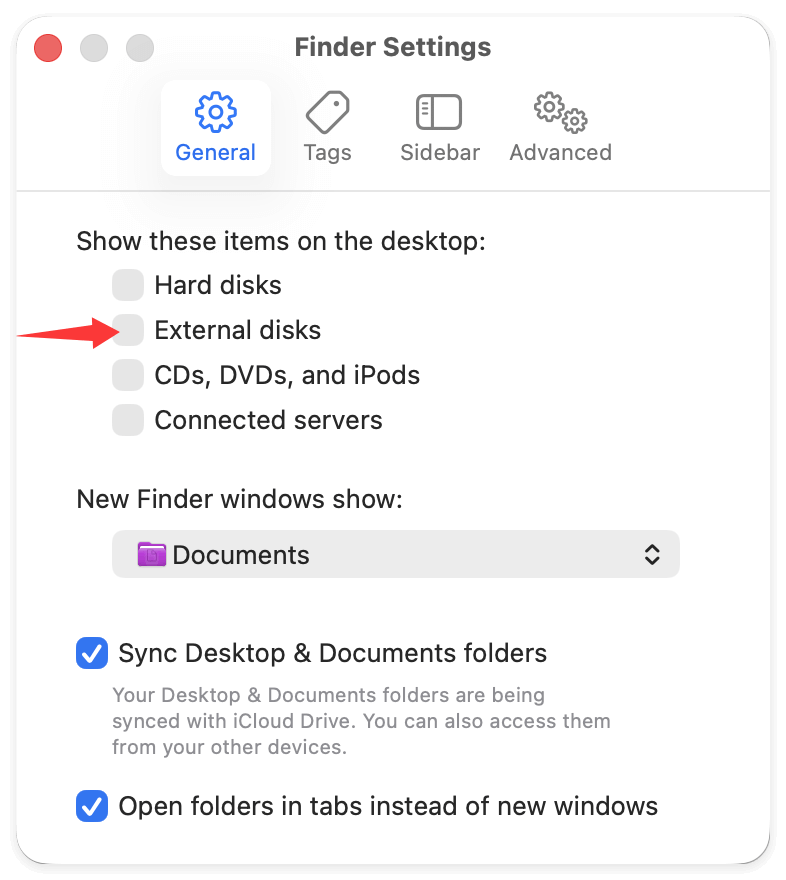 fix external hard drive not mount on Mac