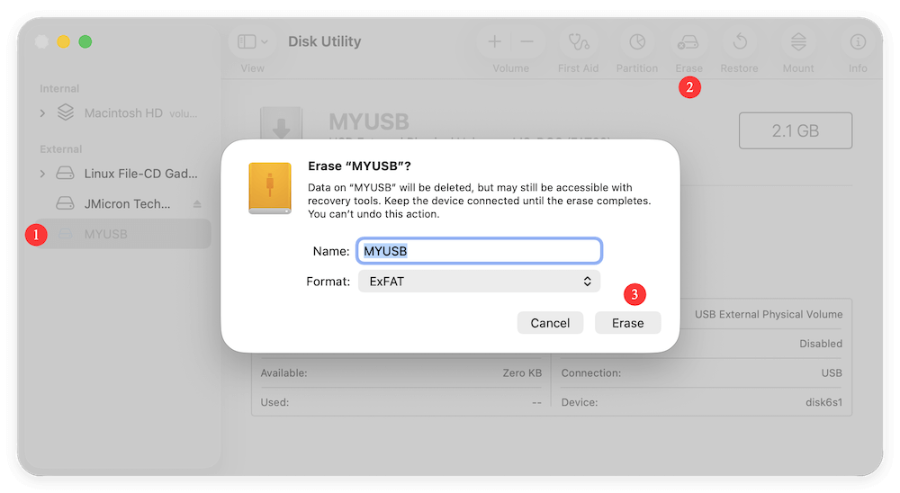 fix external hard drive not mount on Mac