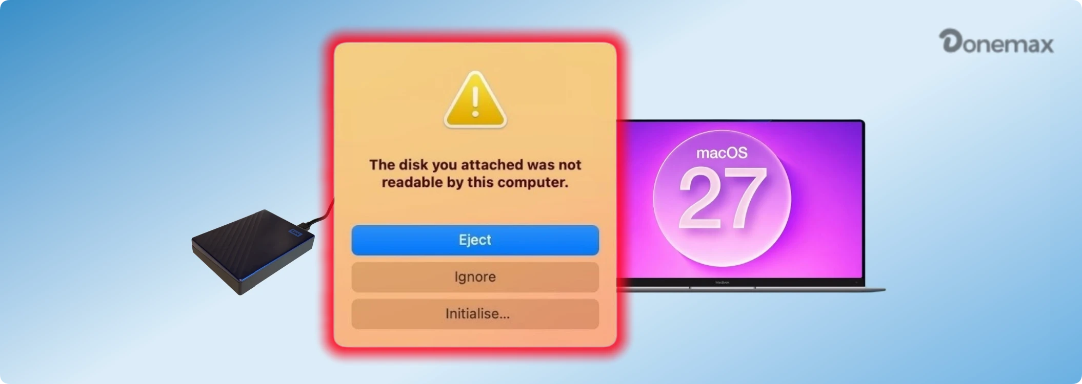 external hard drive is unreadable on macOS 27 Golden Gate