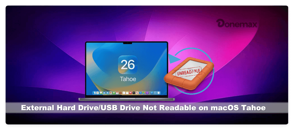 fix external or USB drive unreadable on macOS Tahoe