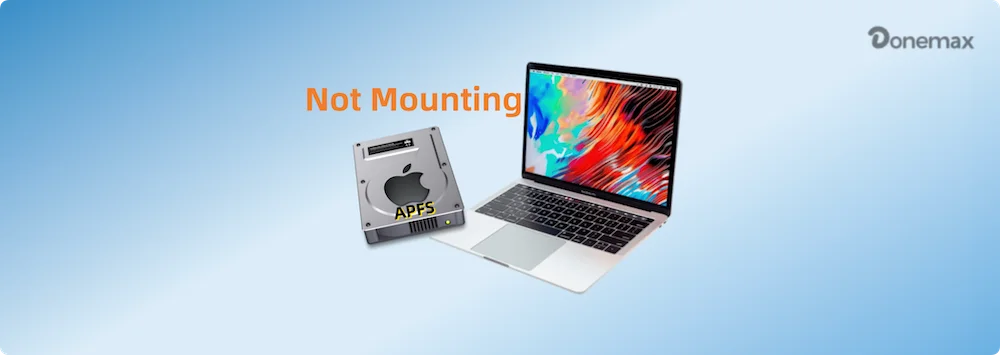 APFS drive not mounting on Mac