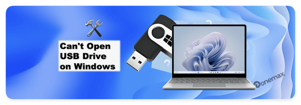 fix can't open USB drive on Windows