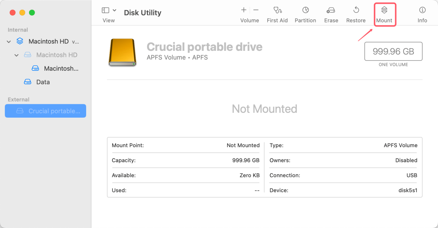(Solved) Crucial Portable SSD Not Mounting on MacBook/MacBook Pro/iMac