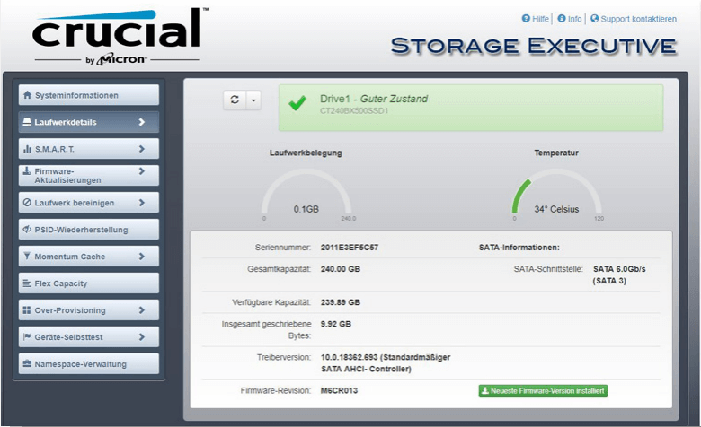 Update Crucial SSD Firmware