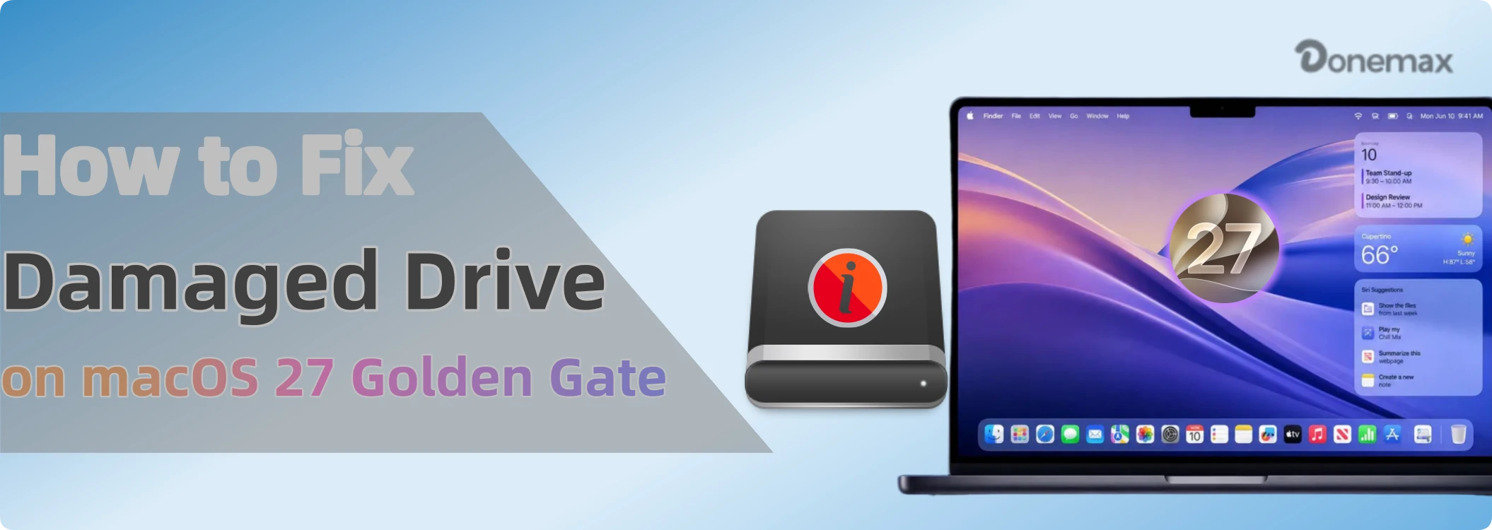 How to fix damaged drive on macOS 27 Golden Gate