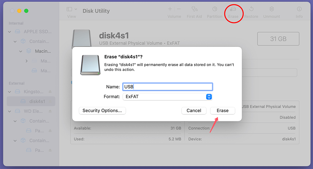 Reformat the Damaged or Dead USB Flash Drive On macOS
