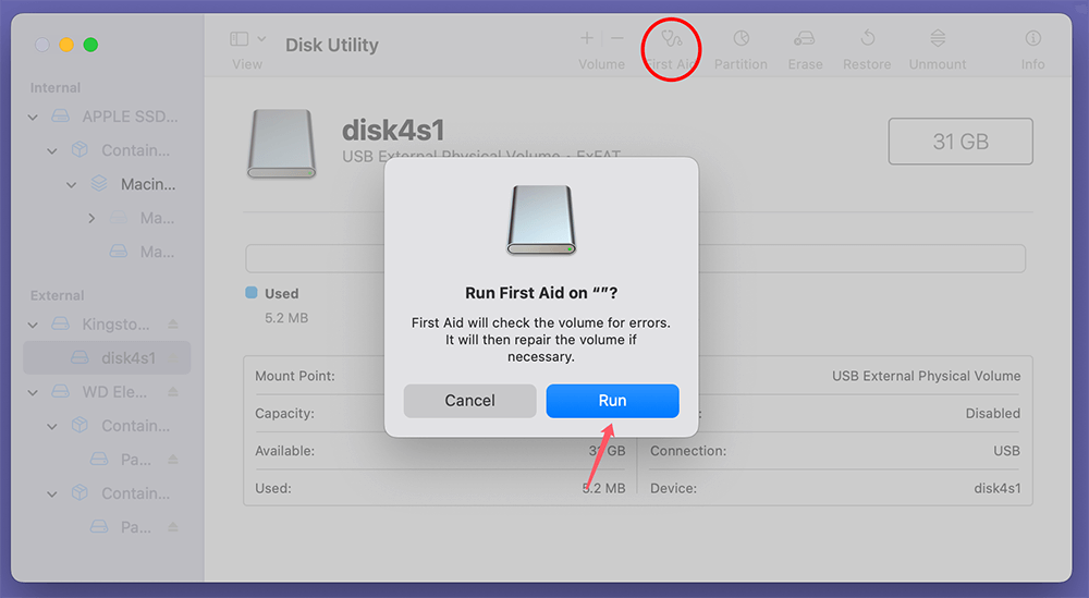 Check for File System Errors On macOS