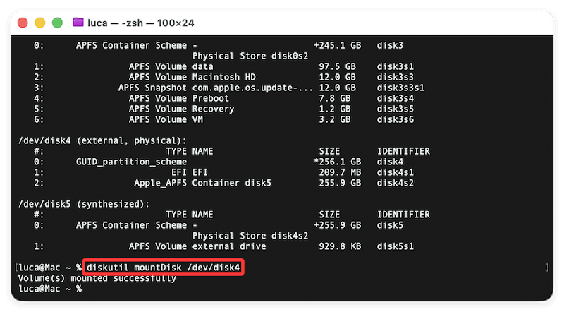fix external hard drive not working on M5 Mac